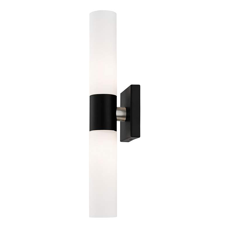 Image 5 Livex Lighting Aero 17 3/4" High Black ADA 2-Light Wall Sconce more views