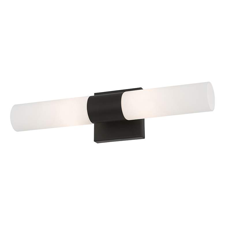 Image 6 Livex Lighting Aero 17 3/4" High Black ADA 2-Light Wall Sconce more views