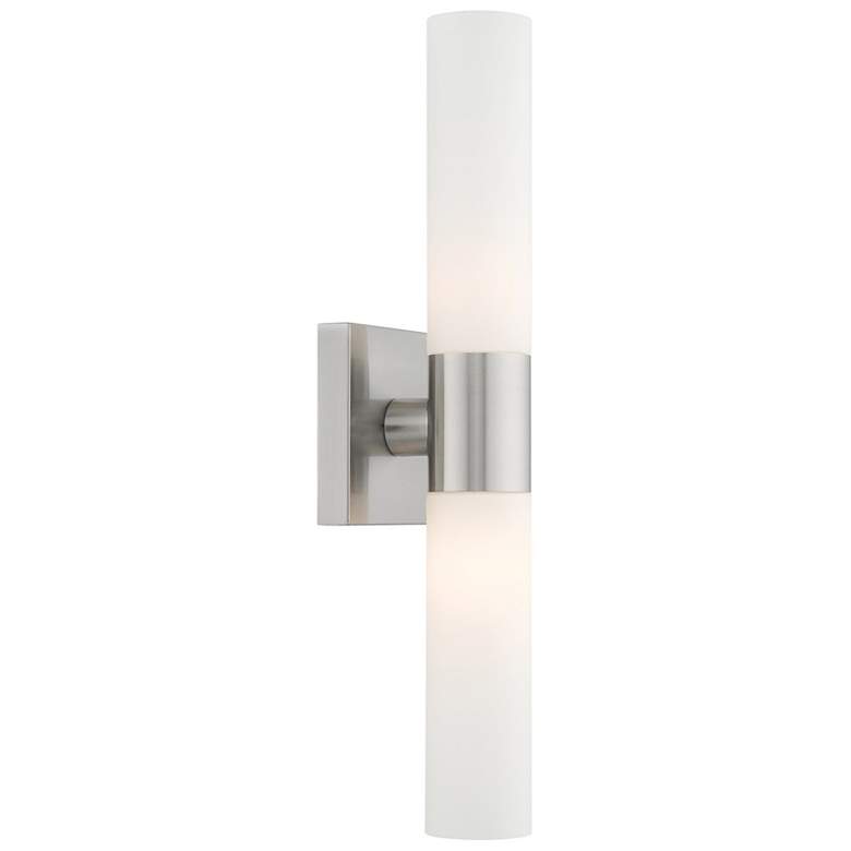 Image 2 Livex Lighting Aero 18" High 2 Light Brushed Nickel Bath Light