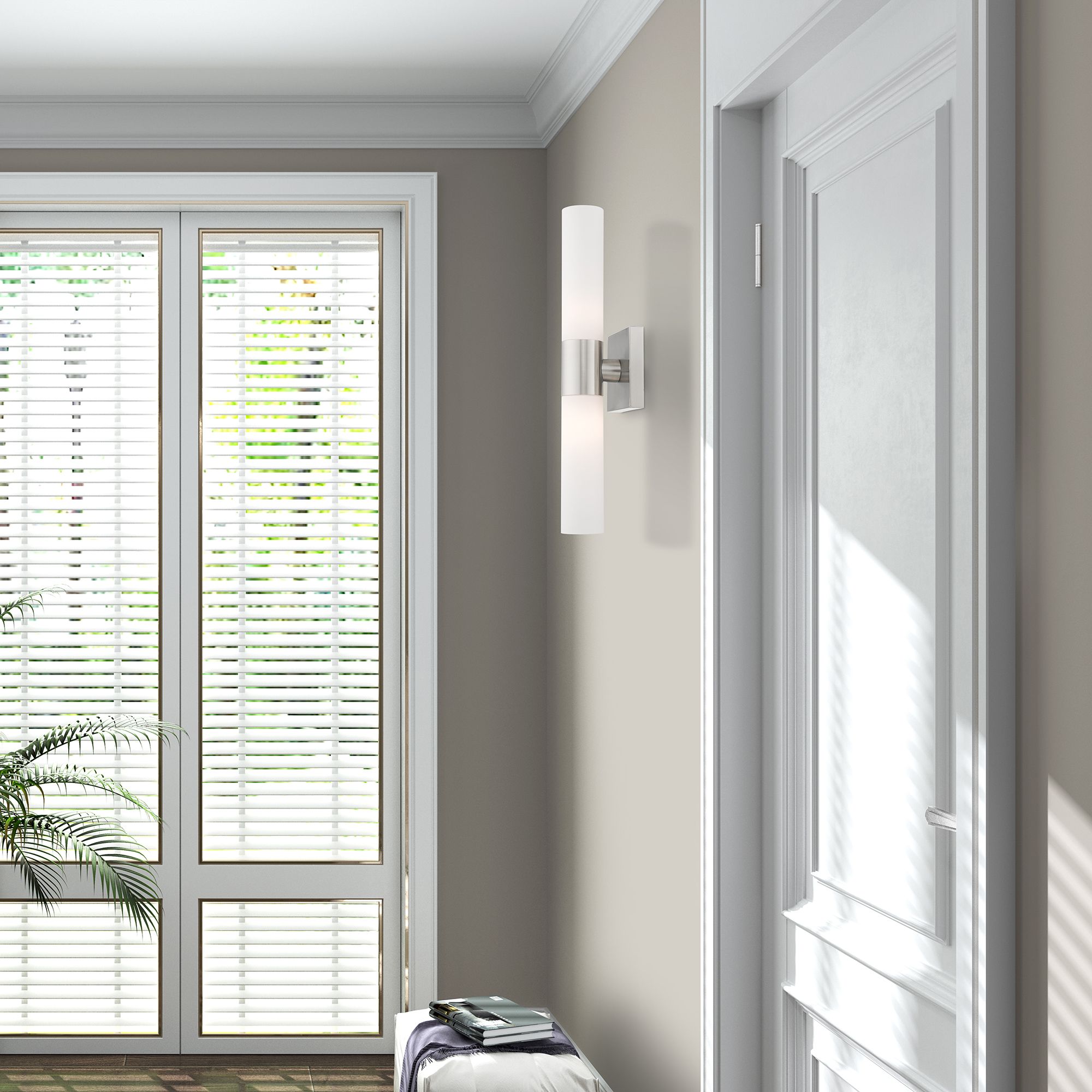 Livex Lighting Aero 18" High 2 Light Brushed Nickel Bath Light