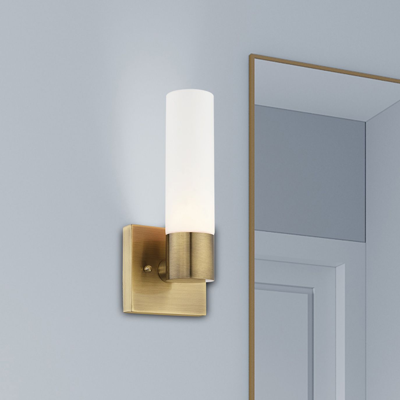 Livex Lighting Aero Brass - Antique Brass Collection