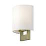 7_Livex Lighting Allison 8" wide 1-Light Antique Brass ADA Wall Sconce more views