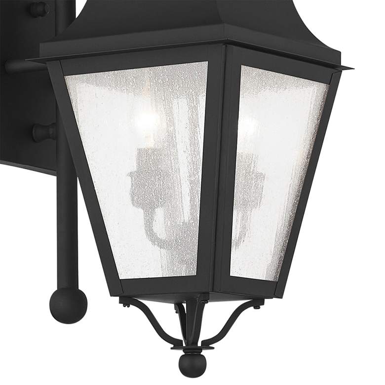 Image 3 Livex Lighting Amwell 24 3/4" High Black Outdoor Wall Light more views
