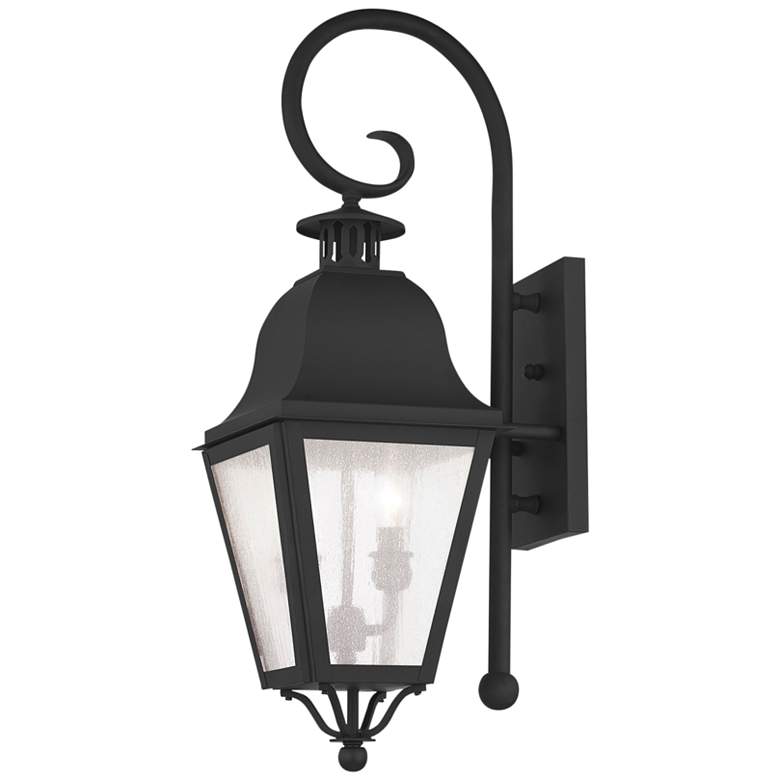 Image 4 Livex Lighting Amwell 24 3/4" High Black Outdoor Wall Light more views