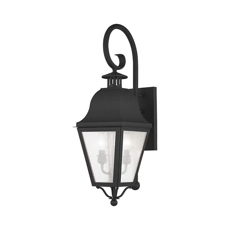Image 5 Livex Lighting Amwell 24 3/4" High Black Outdoor Wall Light more views