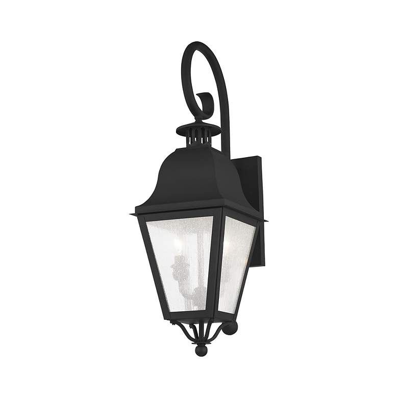 Image 7 Livex Lighting Amwell 24 3/4" High Black Outdoor Wall Light more views