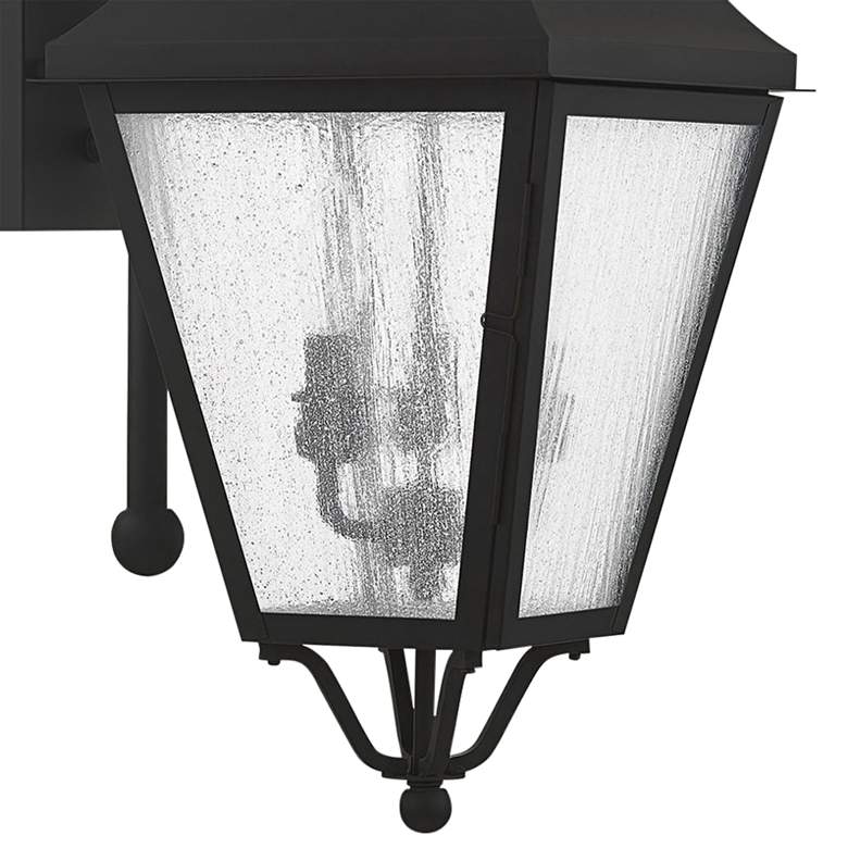 Image 3 Livex Lighting Amwell 30 1/2" High Black Outdoor Lantern Wall Light more views