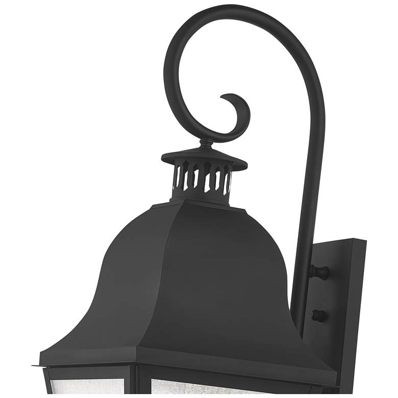 Image 5 Livex Lighting Amwell 30 1/2" High Black Outdoor Lantern Wall Light more views