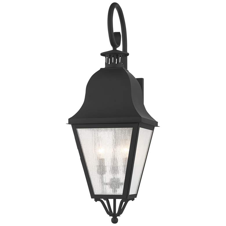 Image 6 Livex Lighting Amwell 30 1/2" High Black Outdoor Lantern Wall Light more views