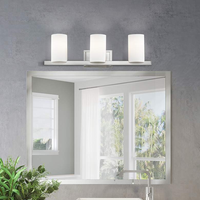 Image 1 Livex Lighting Astoria 26" Wide 3-Light Brushed Nickel Vanity Light