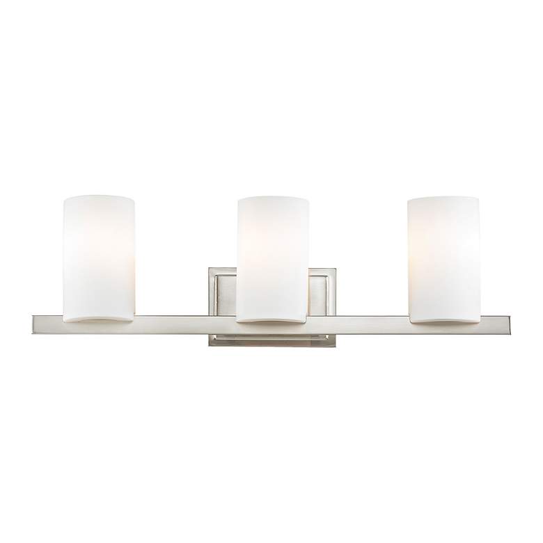 Image 3 Livex Lighting Astoria 26" Wide 3-Light Brushed Nickel Vanity Light more views