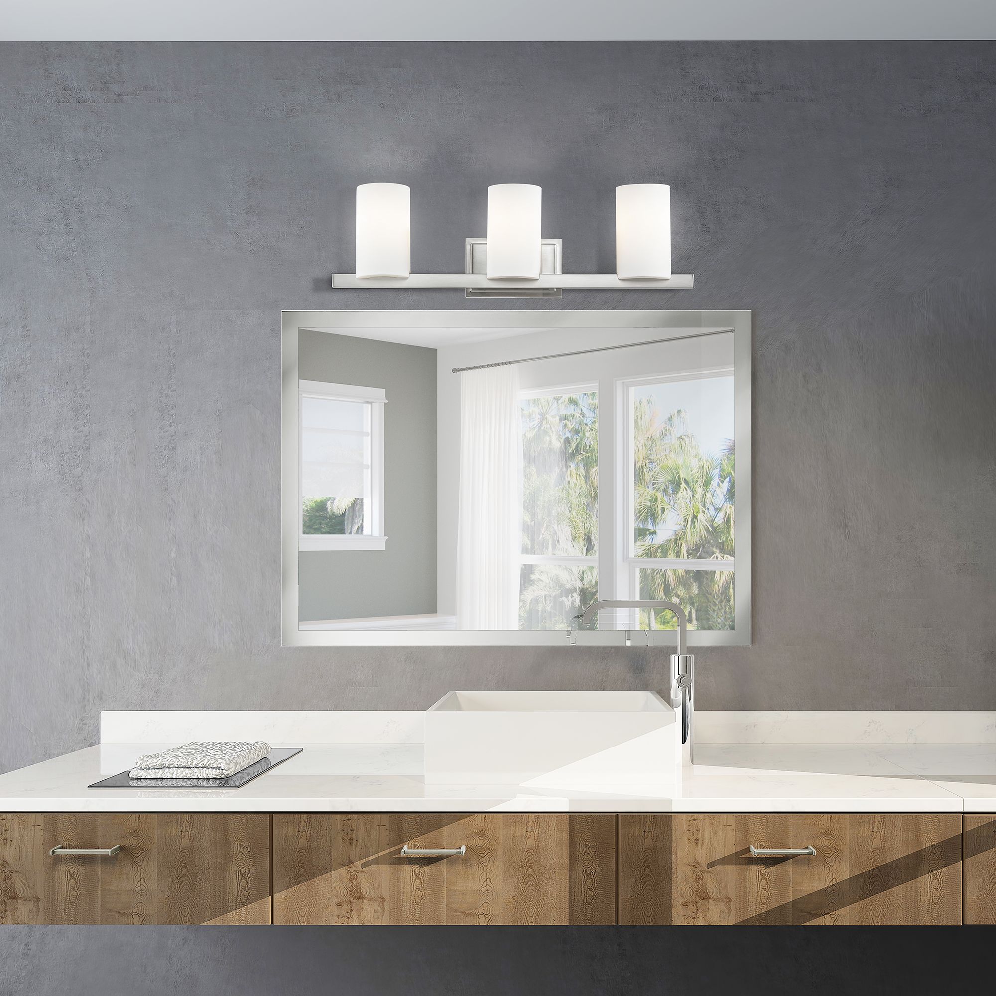 Livex Lighting Astoria 26" Wide 3-Light Brushed Nickel Vanity Light