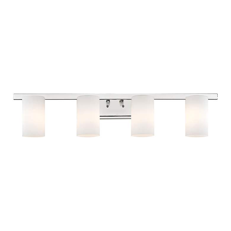 Image 5 Livex Lighting Astoria 35" 4-Light Polished Chrome Modern Bath Light more views