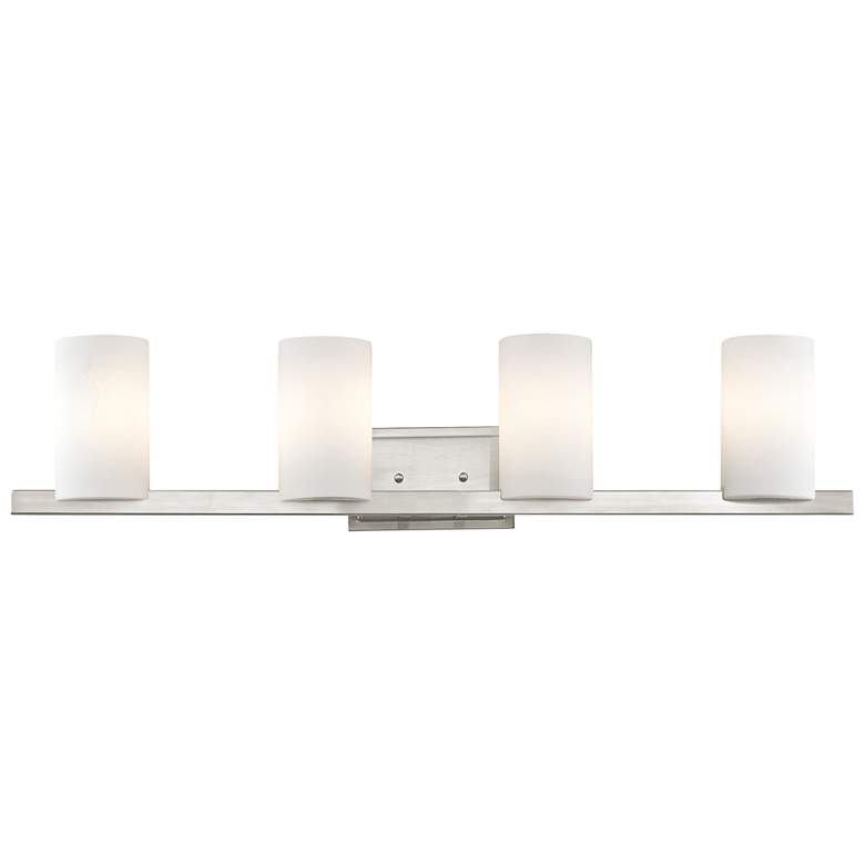 Image 1 Livex Lighting Astoria 35" Wide 4-Light Brushed Nickel Vanity Light