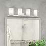 Thumbnail1 of Livex Lighting Astoria 35" Wide 4-Light Brushed Nickel Vanity Light