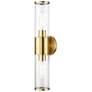 2_Livex Lighting Bancroft 18 1/2" High Antique Brass ADA Wall Sconce