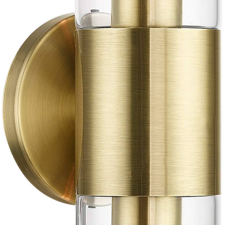 Image 4 Livex Lighting Bancroft 18 1/2" High Antique Brass ADA Wall Sconce more views