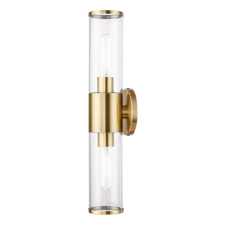 Image 5 Livex Lighting Bancroft 18 1/2" High Antique Brass ADA Wall Sconce more views