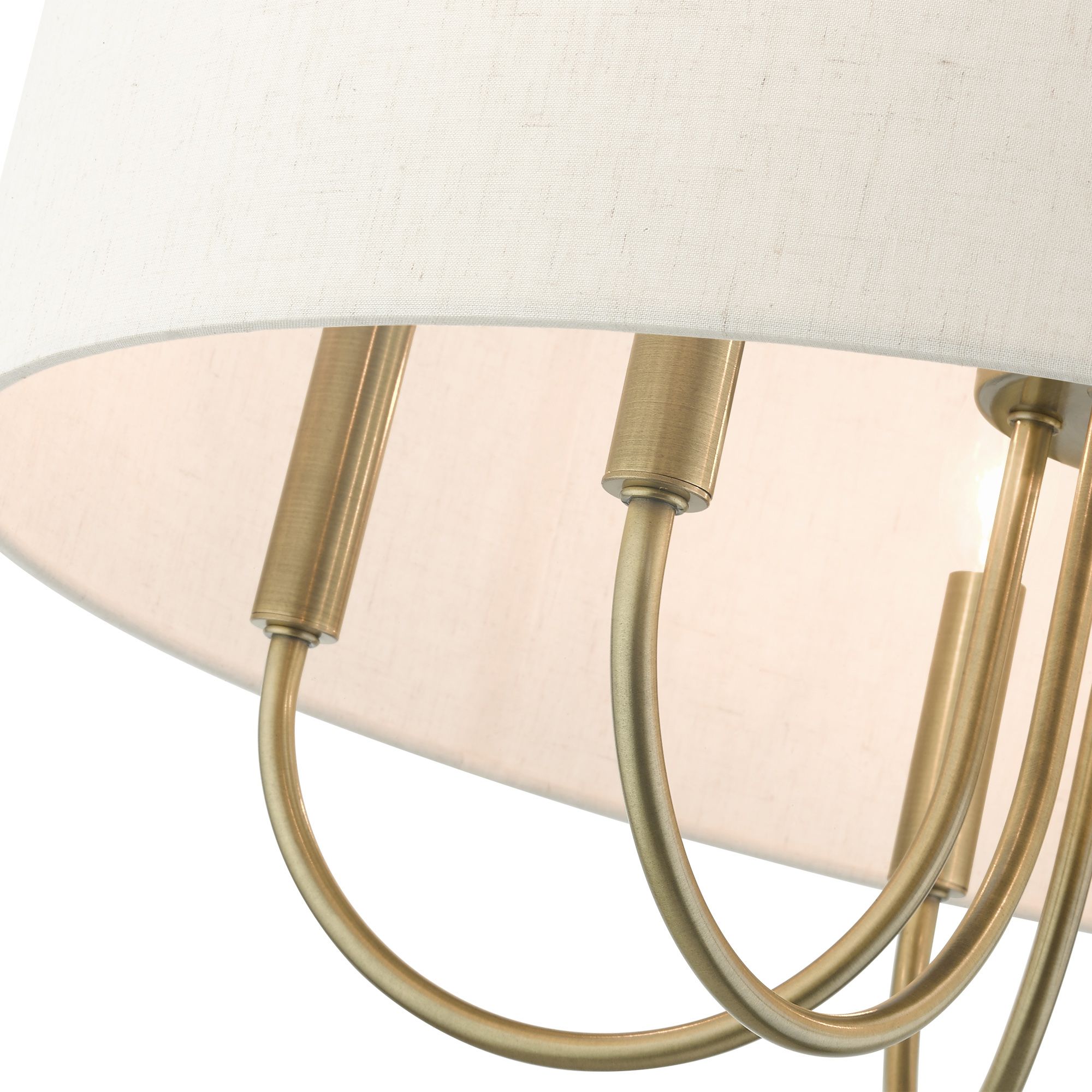 Livex Lighting Blossom 22" Wide Antique Brass 5-Light Drum Chandelier in scene