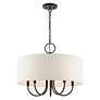 5_Livex Lighting Blossom 22" Wide English Bronze Drum Pendant Light more views