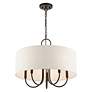 6_Livex Lighting Blossom 22" Wide English Bronze Drum Pendant Light more views