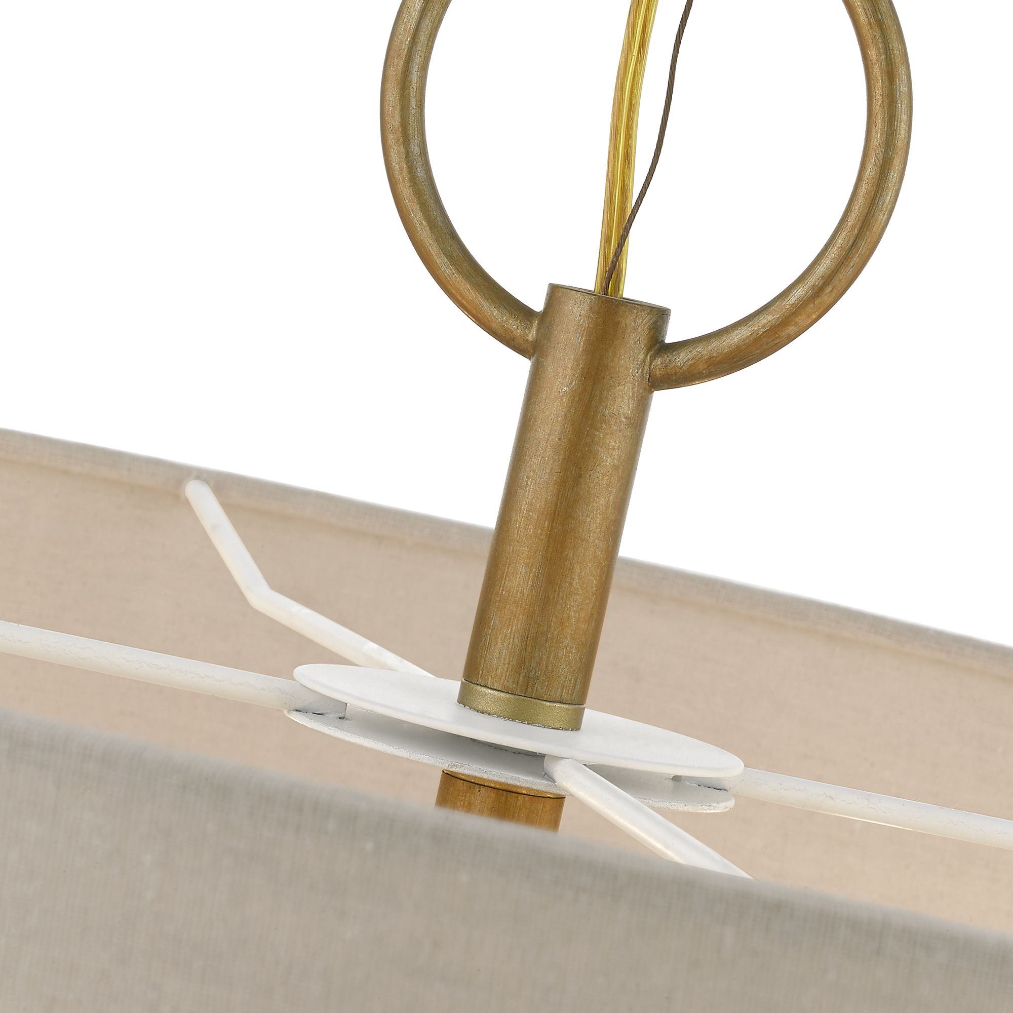 Livex Lighting Burnett 24" Wide Antique Gold 7-Light Drum Chandelier