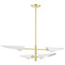 2_Livex Lighting Capistrano 38" Satin Brass 4-Light Modern Chandelier