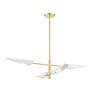7_Livex Lighting Capistrano 38" Satin Brass 4-Light Modern Chandelier more views