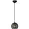 Livex Lighting Chantily 8" Wide Black Metal Globe Mini Pendant Light