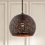 1_Livex Lighting Charlton 10" Wide Bronze Orb Modern Mini-Pendant