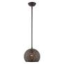 4_Livex Lighting Charlton 10" Wide Bronze Orb Modern Mini-Pendant more views