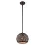 6_Livex Lighting Charlton 10" Wide Bronze Orb Modern Mini-Pendant more views