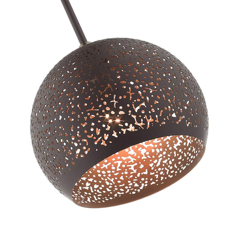 Image 7 Livex Lighting Charlton 10" Wide Bronze Orb Modern Mini-Pendant more views