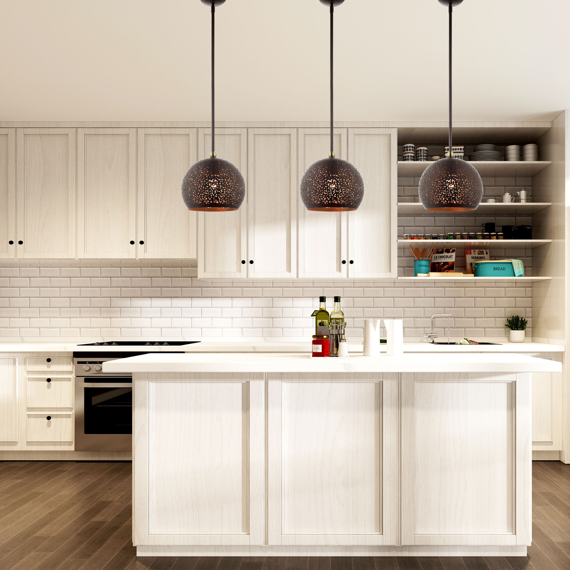 Livex Lighting Charlton 10" Wide Bronze Orb Modern Mini-Pendant