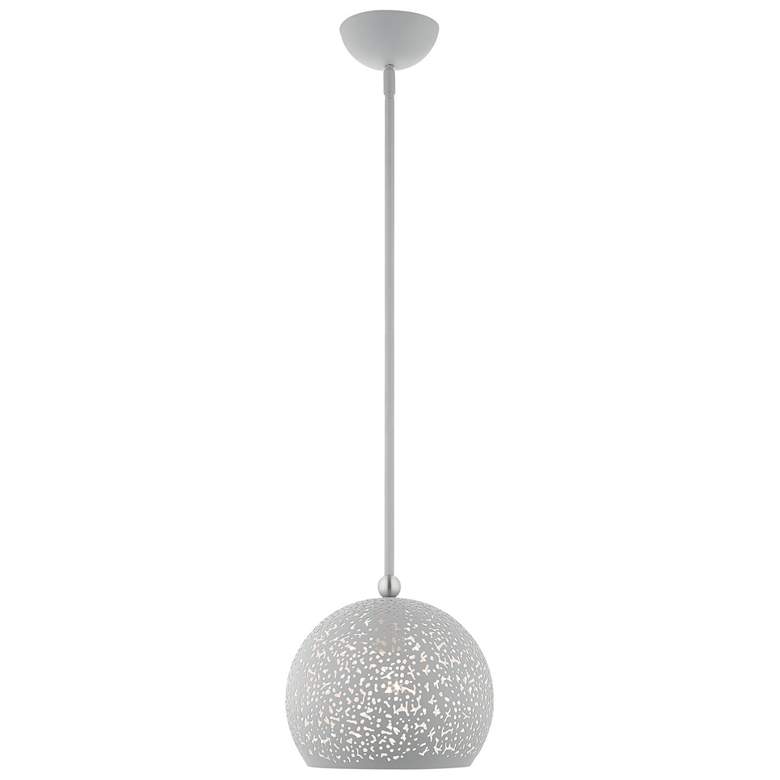 Image 1 Livex Lighting Charlton 10" Wide Nordic Gray Modern Dome Pendant
