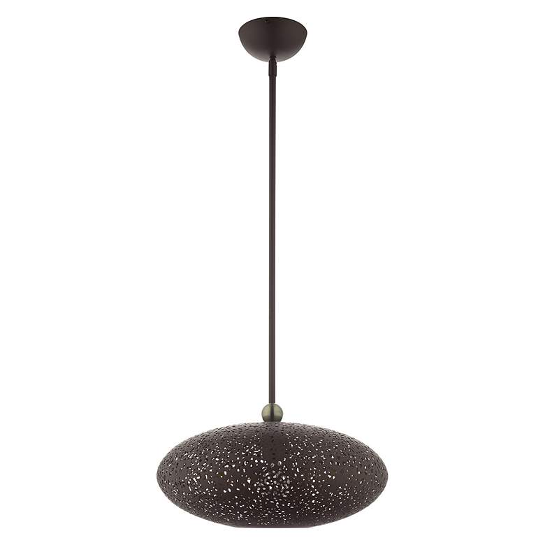 Image 3 Livex Lighting Charlton 16" Wide Bronze Orb Modern Pendant more views