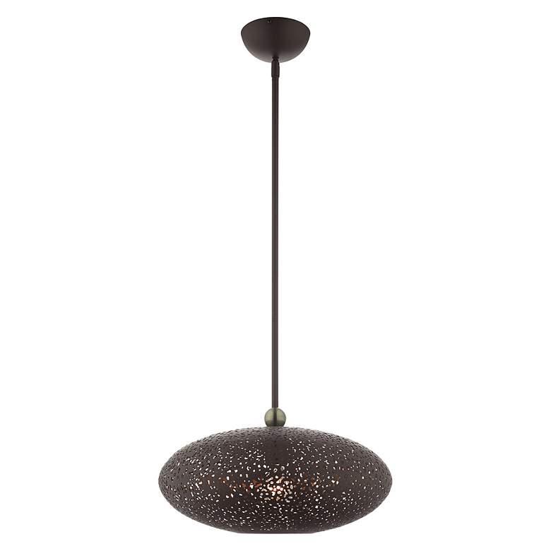 Image 4 Livex Lighting Charlton 16" Wide Bronze Orb Modern Pendant more views