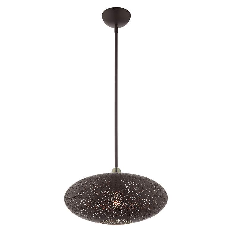 Image 5 Livex Lighting Charlton 16" Wide Bronze Orb Modern Pendant more views