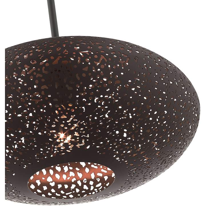 Image 7 Livex Lighting Charlton 16" Wide Bronze Orb Modern Pendant more views