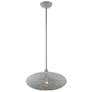 2_Livex Lighting Charlton 16" Wide Modern Orb Nordic Gray Pendant