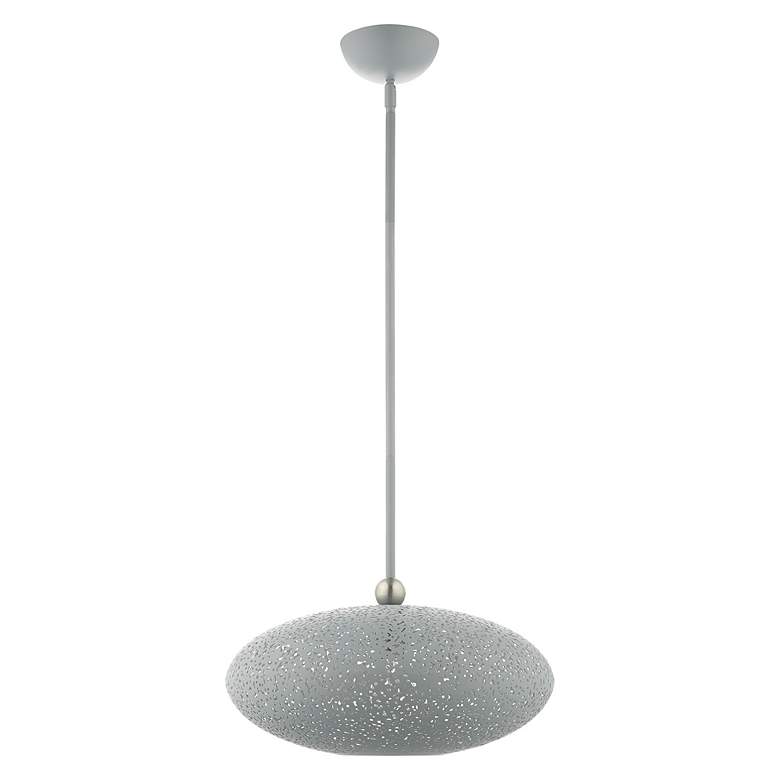 Image 3 Livex Lighting Charlton 16" Wide Modern Orb Nordic Gray Pendant more views