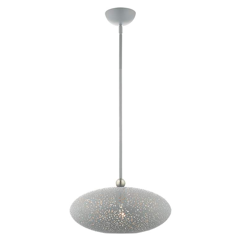 Image 4 Livex Lighting Charlton 16" Wide Modern Orb Nordic Gray Pendant more views