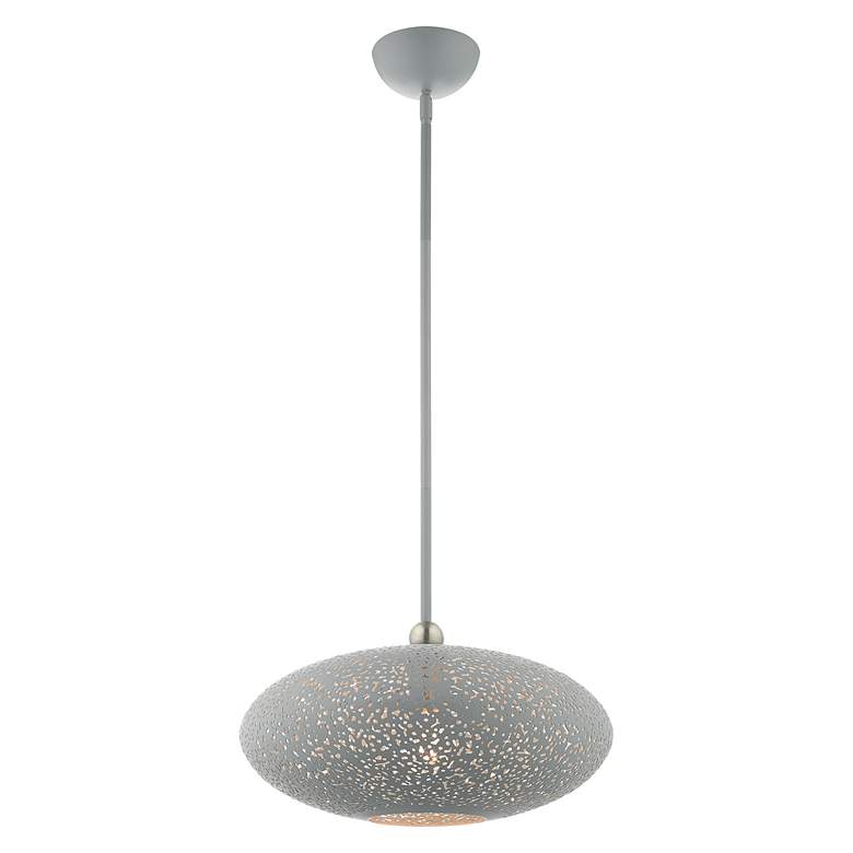 Image 5 Livex Lighting Charlton 16" Wide Modern Orb Nordic Gray Pendant more views