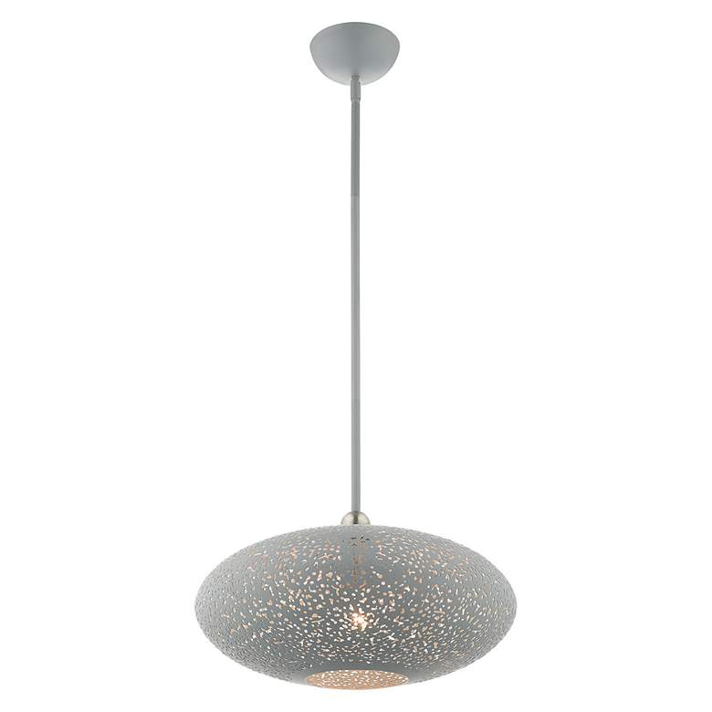 Image 6 Livex Lighting Charlton 16" Wide Modern Orb Nordic Gray Pendant more views