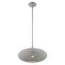 6_Livex Lighting Charlton 16" Wide Modern Orb Nordic Gray Pendant more views