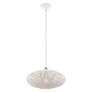 5_Livex Lighting Charlton 16" Wide White Orb Modern Pendant more views