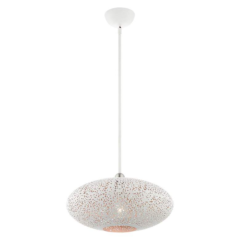 Image 6 Livex Lighting Charlton 16" Wide White Orb Modern Pendant more views