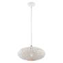 6_Livex Lighting Charlton 16" Wide White Orb Modern Pendant more views