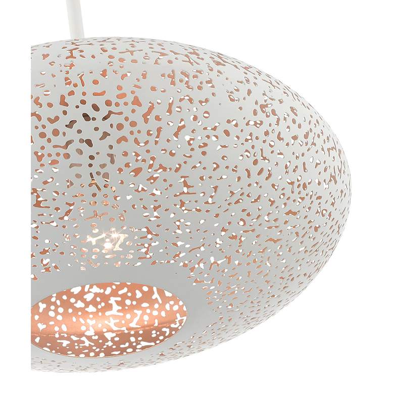 Image 7 Livex Lighting Charlton 16" Wide White Orb Modern Pendant more views