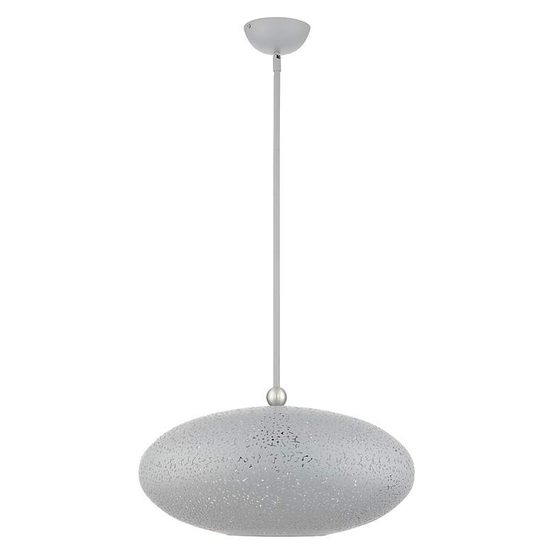 Image 3 Livex Lighting Charlton 20" 3-Light Nordic Gray Modern Orb Pendant more views